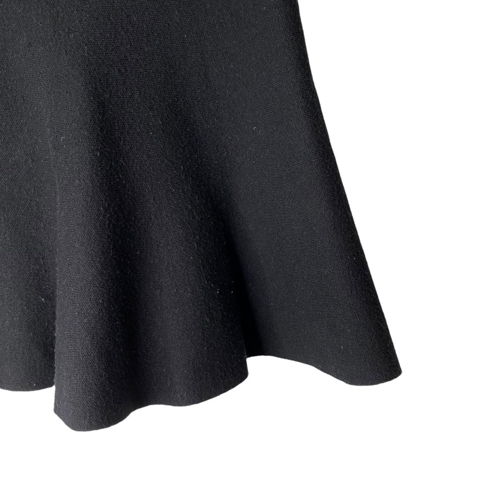 Zara Knit Skater Skirt Sweater Fabric Faux Fur Size Small - Picture 4 of 8